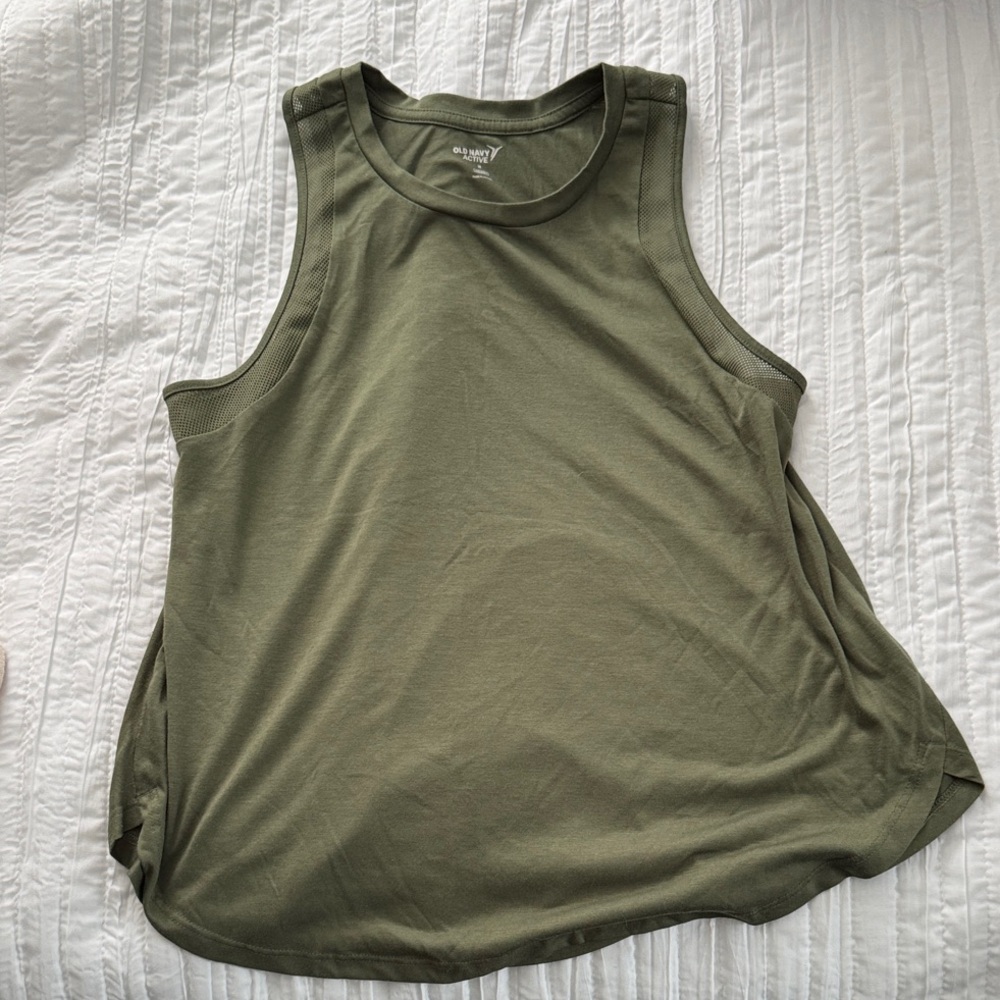 Old Navy Active Olive Tank Top